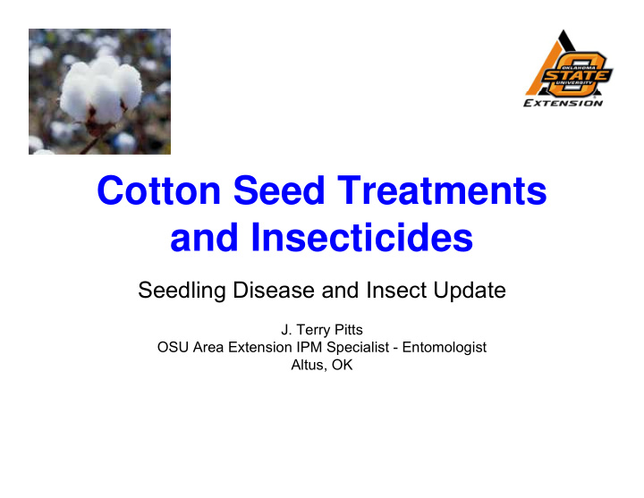 cotton seed treatments and insecticides