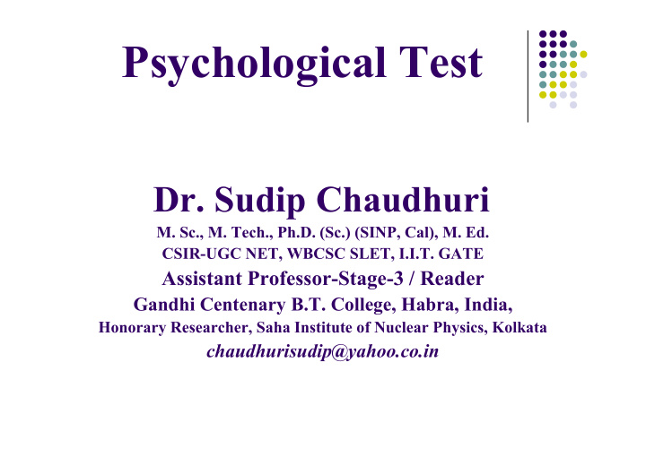 psychological test