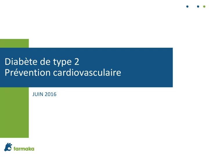 diab te de type 2 pr vention cardiovasculaire