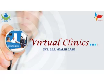 Virtual Clinics  Nxt. GeN. HealtH CaRe  Contents  2  Urban and Rural Health Care  Transforming