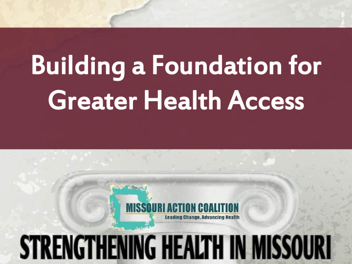 building a foundation for gre reater health access health