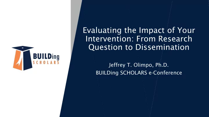 evaluating the impact of your intervention from research
