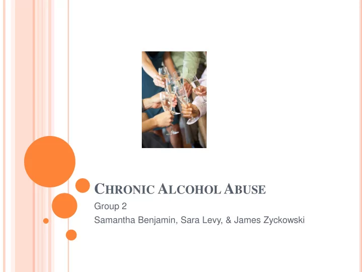 c hronic a lcohol a buse