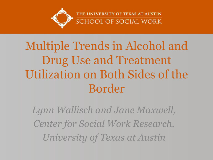 drug use and treatment utilization on both sides of the