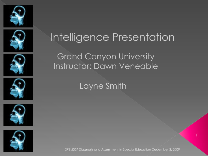 intelligence presentation