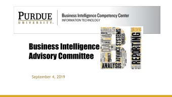 Advisory Committee  September 4, 2019  Agenda  Introduction  Andrea Pluckebaum  Survey