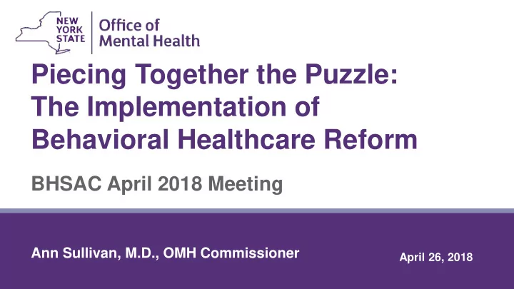 piecing together the puzzle the implementation of