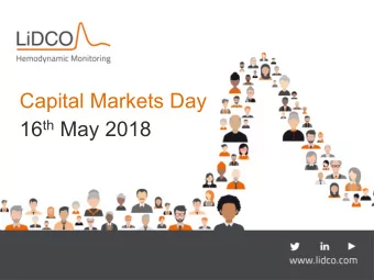 Capital Markets Day 16 th May 2018  Welcome  Matt Sassone  Chief Executive Officer  Programme