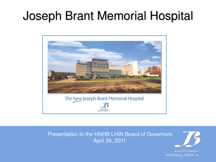 joseph brant memorial hospital