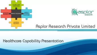 Asplor Research Private Limited  Who we are  Asplor Research is a leading full service market