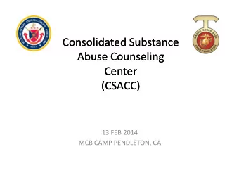 Consolidated Substance  Consolidated Substance  Abuse Counseling  Abuse Counseling  Center  Center