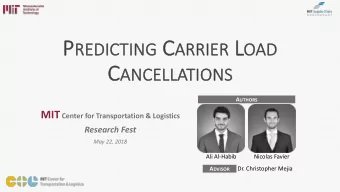 1  4  INTRODUCTION  RESULTS  Trucking industry background &amp; load  Models results presented in