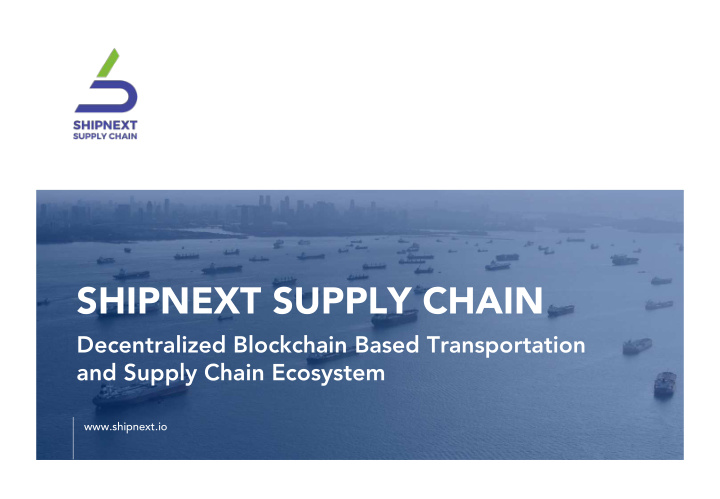 shipnext supply chain