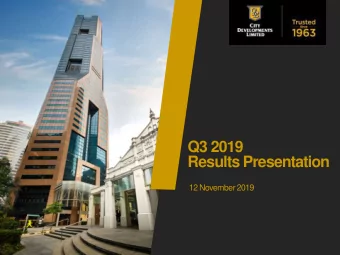 Q3 2019  Results Presentation  12 November 2019  Agenda      International Operations