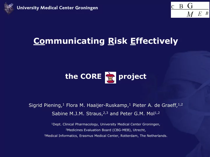 the core project