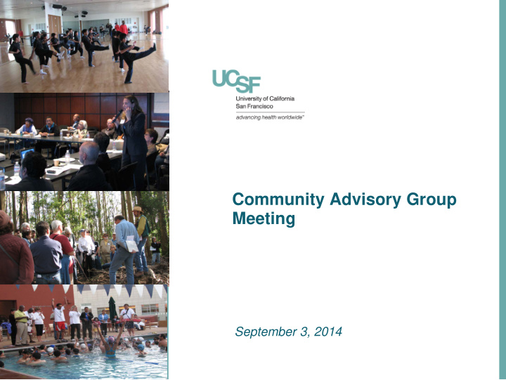 community advisory group meeting
