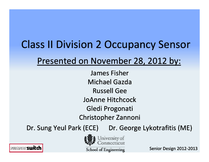 class ii division 2 occupancy sensor class ii division 2