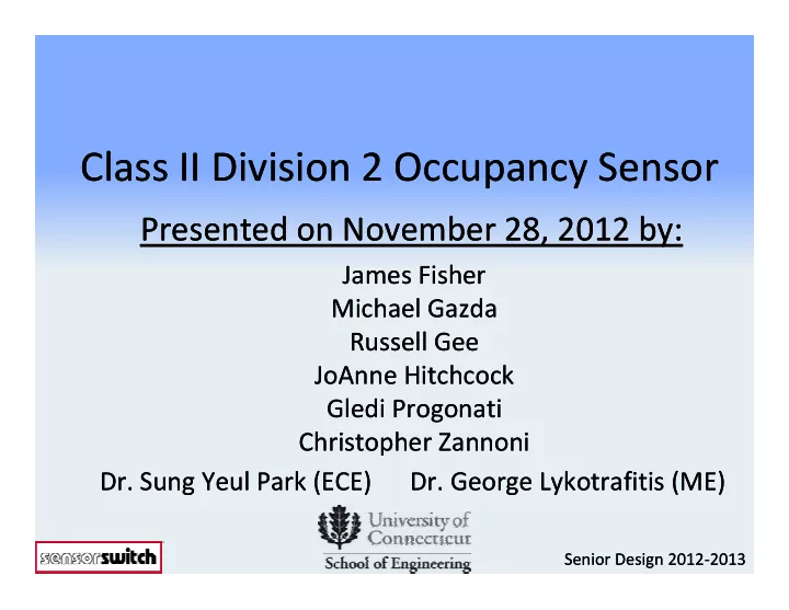 class ii division 2 occupancy sensor class ii division 2