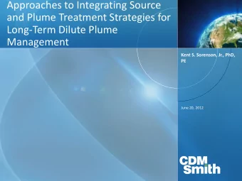 Approaches to Integrating Source  and Plume Treatment Strategies for  Long-Term Dilute Plume