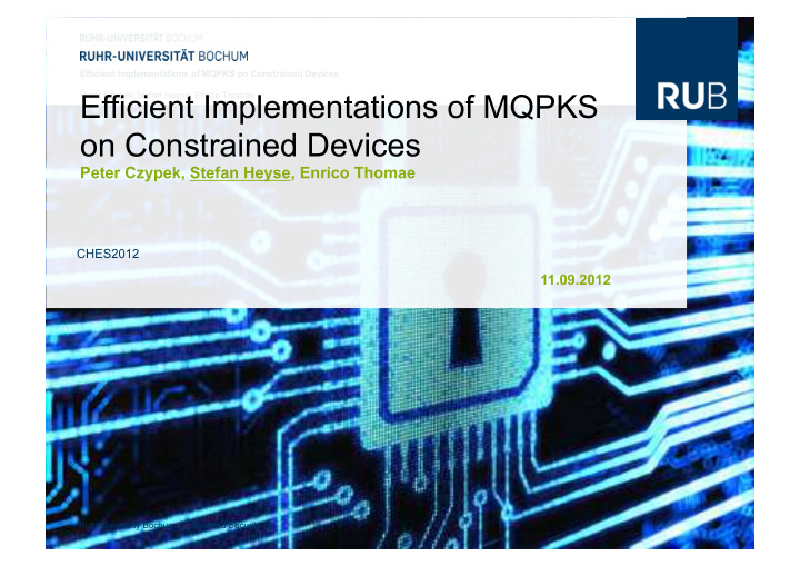efficient implementations of mqpks
