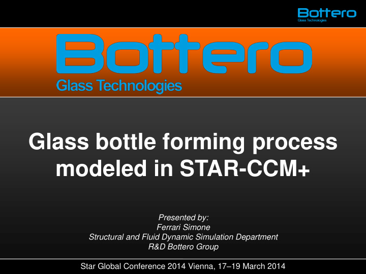 glass bottle forming process
