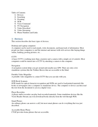 1 - Devices  This section describes the basic types of devices.  Desktop and Laptop computers  A