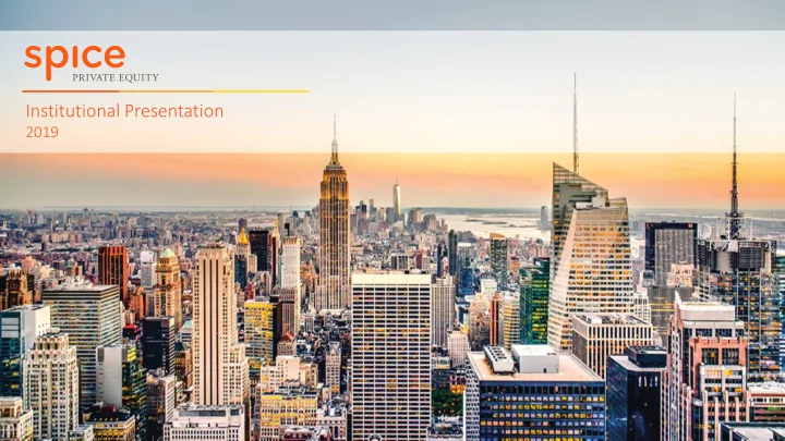 institutional presentation