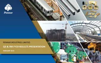 Q3 &amp; 9M FY19 RESULTS PRESENTATION  FEBRUARY 2019  Disclaimer This presentation and the