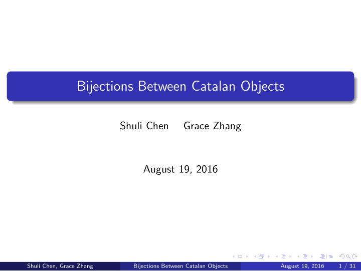 bijections between catalan objects
