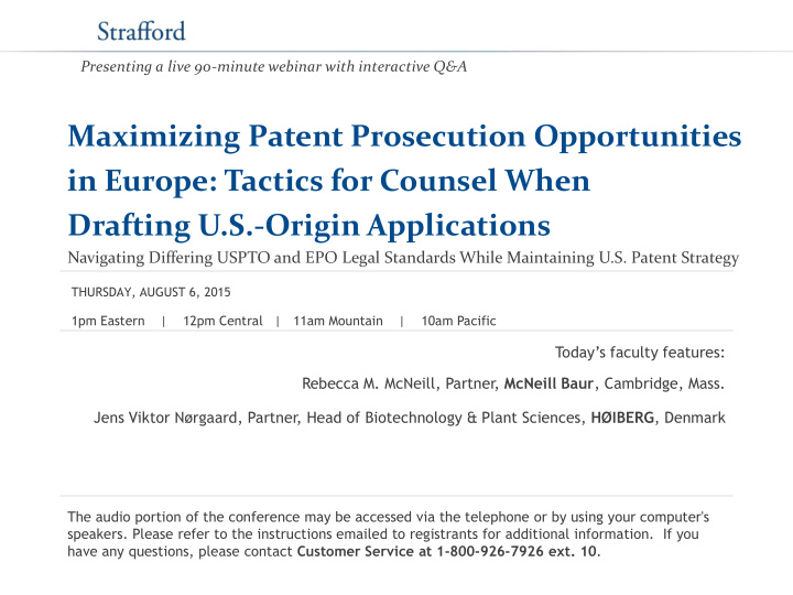 maximizing patent prosecution opportunities in europe