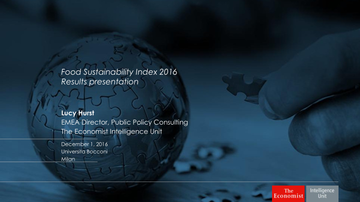 food sustainability index 2016 results presentation