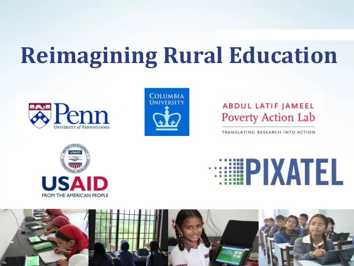 reimagining rural education problem lack of quality