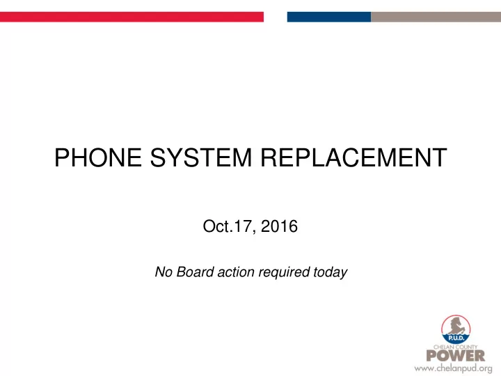 phone system replacement