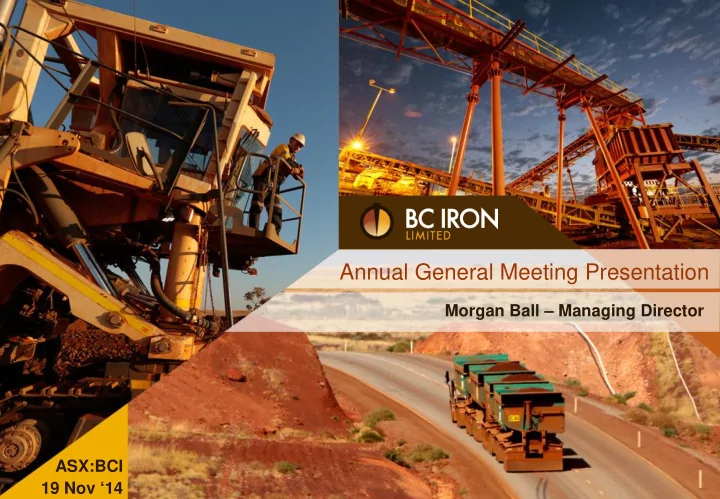 annual general meeting presentation