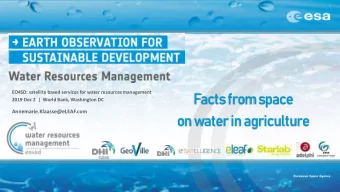 on water in agriculture  satellite  weather  SMART  other  PIXELS  Efficient use  of water