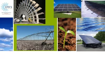 Considering Solar for Irrigation  Understand your current design and managed  system capacity.