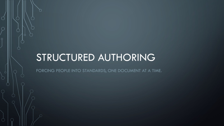 structured authoring
