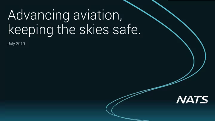 advancing aviation keeping the skies safe
