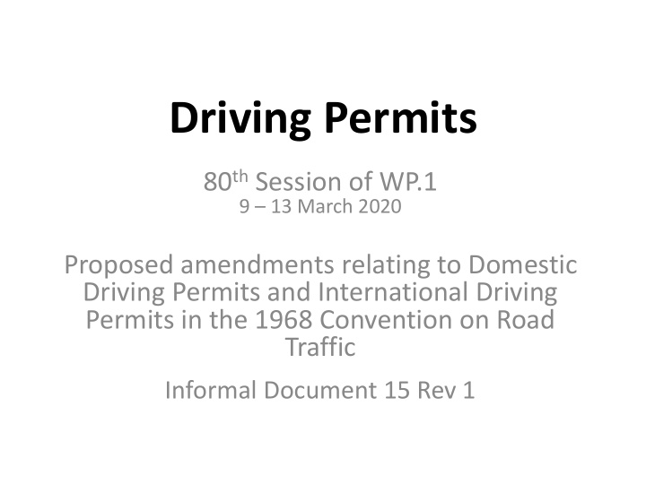 driving permits