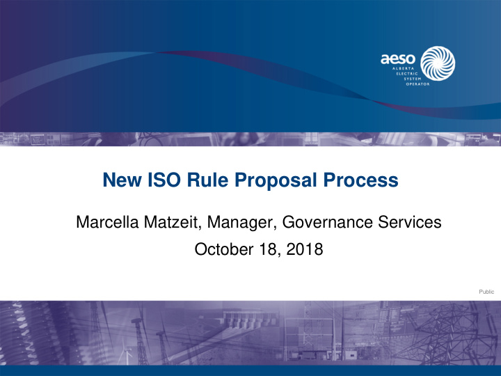 new iso rule proposal process