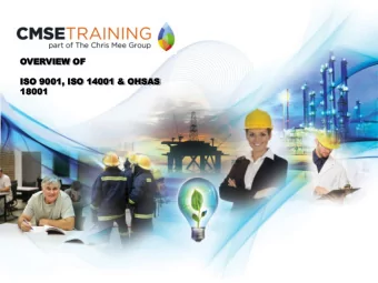 OVER  ERVIEW  IEW OF  OF  ISO  ISO 90  9001  01,  , ISO  ISO 14  1400  001  1 &amp;  &amp; OH  OHSA