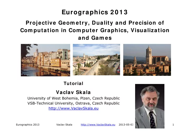 eurographics 2 0 1 3