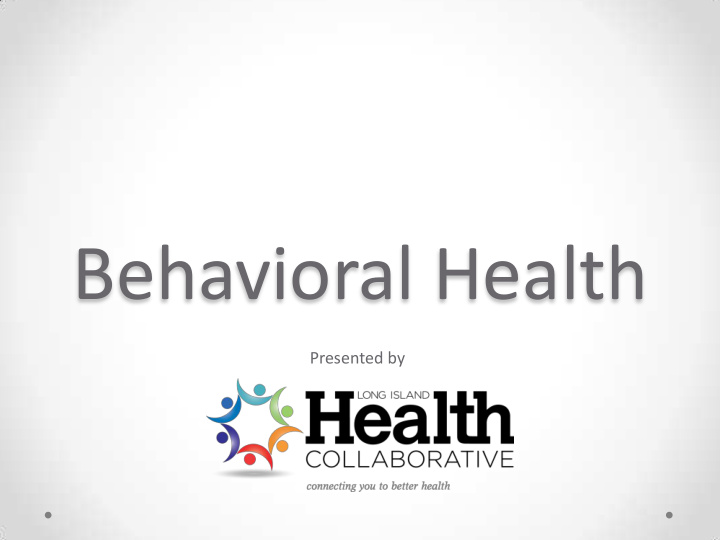 behavioral health