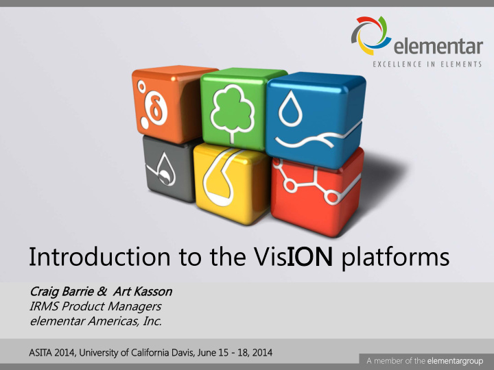 introduction to the visio ion platforms