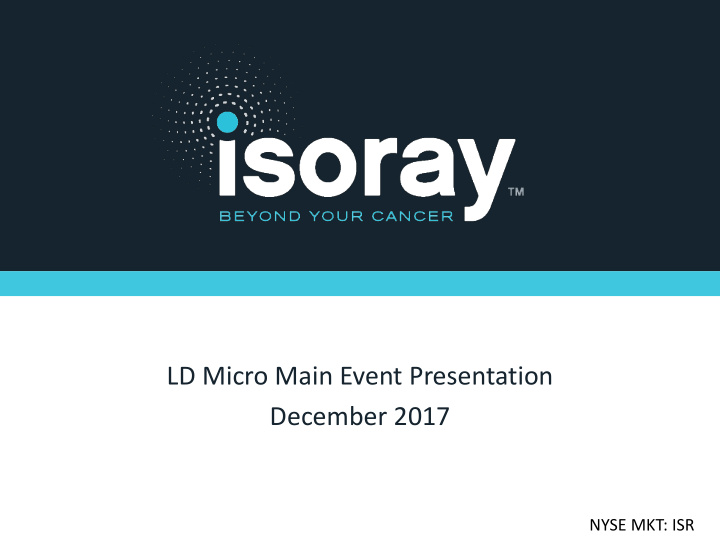 ld micro main event presentation december 2017