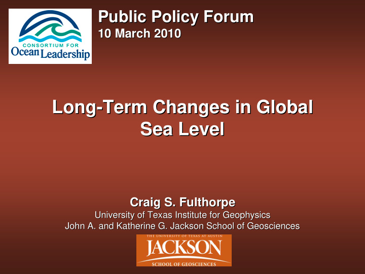 long term changes in global term changes in global long