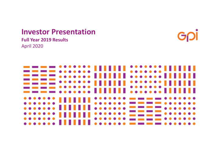 investor presentation