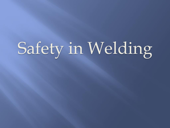 safety in welding welding safety