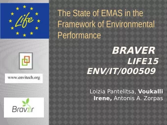 BRAVER  LIFE15  ENV/IT/000509 Loizia Pantelitsa, Voukalli Irene, Antonis A. Zorpas  B.R.A.V.E.R