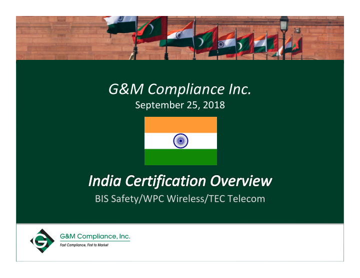 g amp m compliance inc